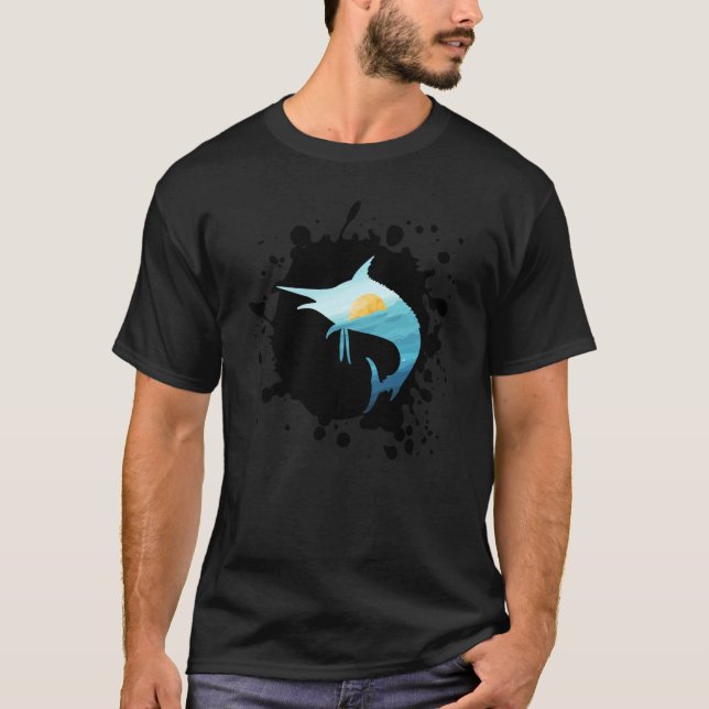 Swordfish Marlin Sword Fish Broadbill Xiphias Glad T-Shirt (Vorderseite)