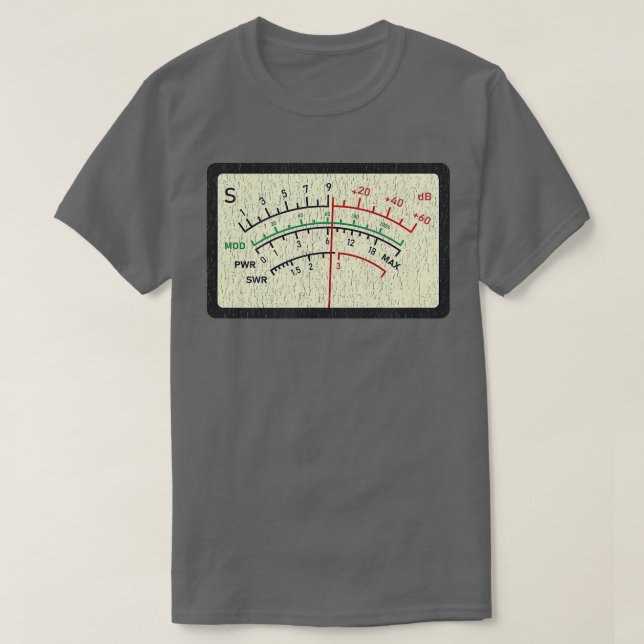 SWR Meter Amateur Ham Radio Novelty Not leidend T-Shirt (Design vorne)