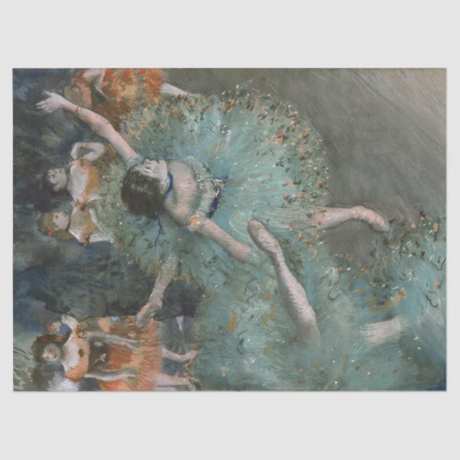 Swying Dancer Dancer in Green Edgar Degas Seidenpapier (Vorderseite)