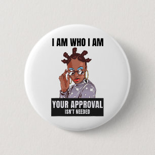 Sy Black Queen Schwarze Geschichte Afroamerikanisc Button