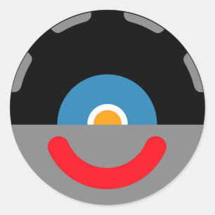 Sy-Clops Clupkitz Head Runder Aufkleber