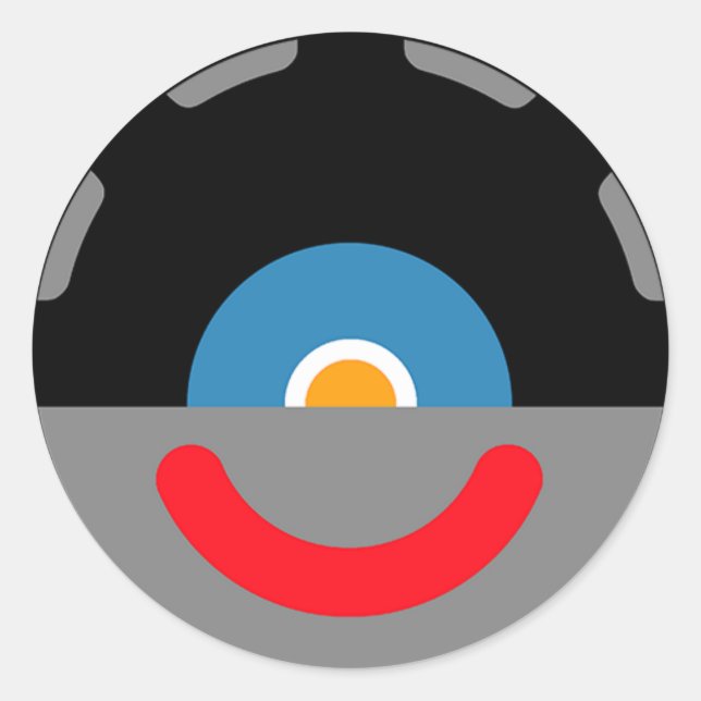 Sy-Clops Clupkitz Head Runder Aufkleber (Vorderseite)