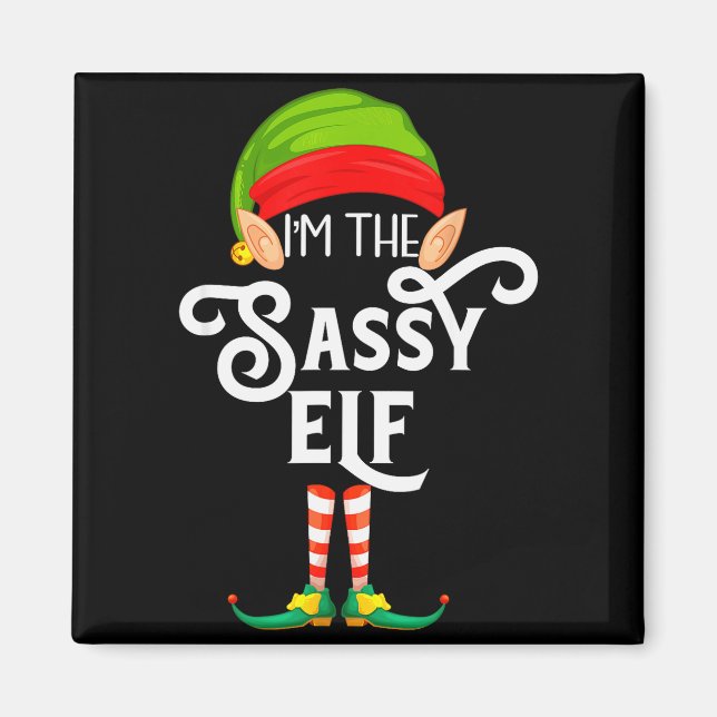 Sy Elf Family Matching Christmas  Magnet (Vorne)