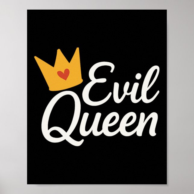 Sy Evil Queen Crown Funny Costume Poster (Vorne)