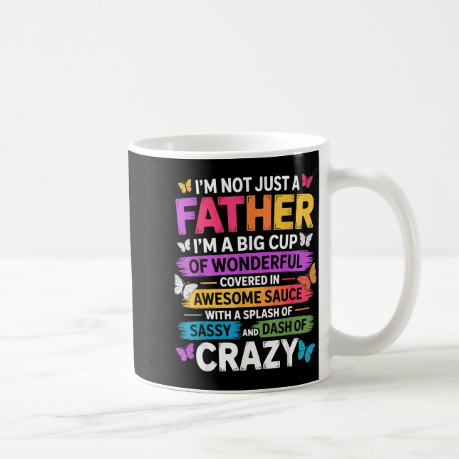 Sy Father Funny Quote Dad Humor Men Women  Kaffeetasse (Rechts)