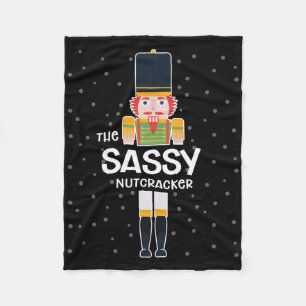 Sy Nutcracker Familie Matching Funny Geschenk Paja Fleecedecke
