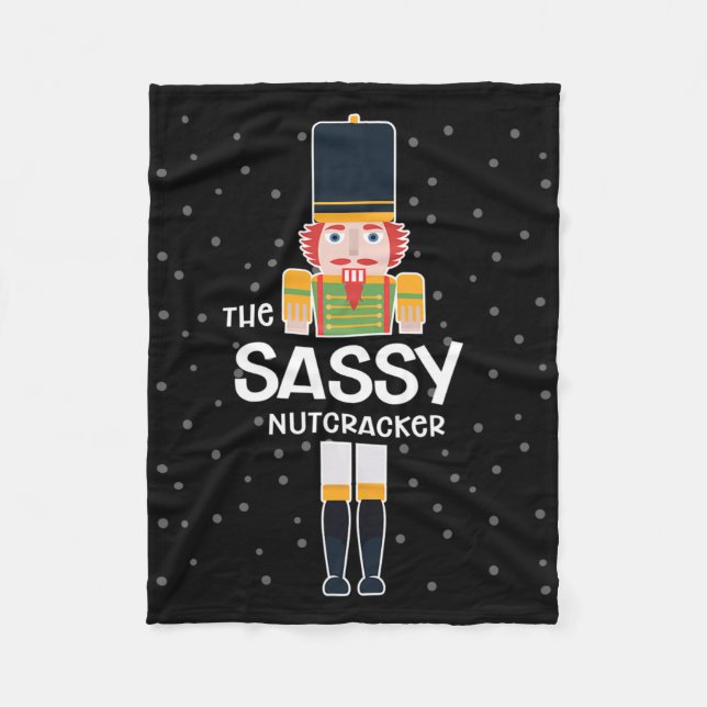 Sy Nutcracker Familie Matching Funny Geschenk Paja Fleecedecke (Vorderseite)
