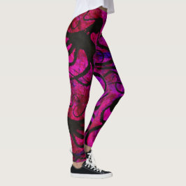 Sybilles Krake auf heißem Rosa - Leggings