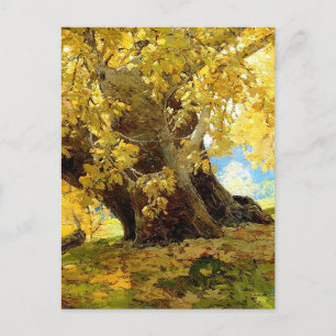 Sycamore im Herbst von Edgar Payne Postkarte
