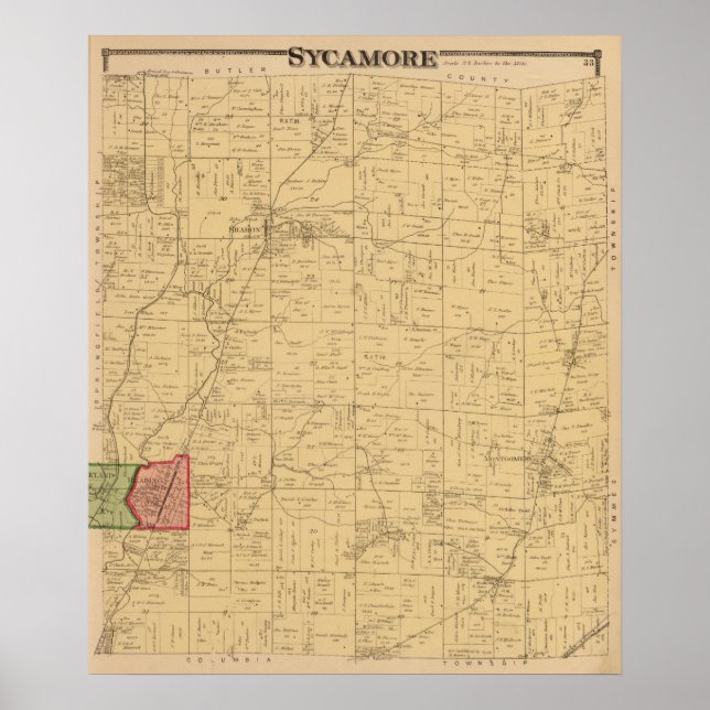 Sycamore, Ohio Poster (Vorne)