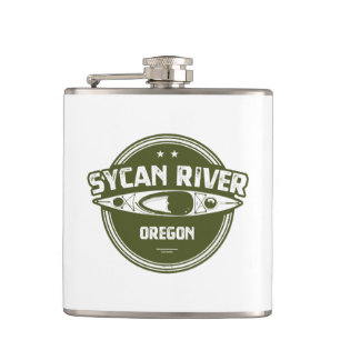 Sycan River Oregon Kayaking Flachmann