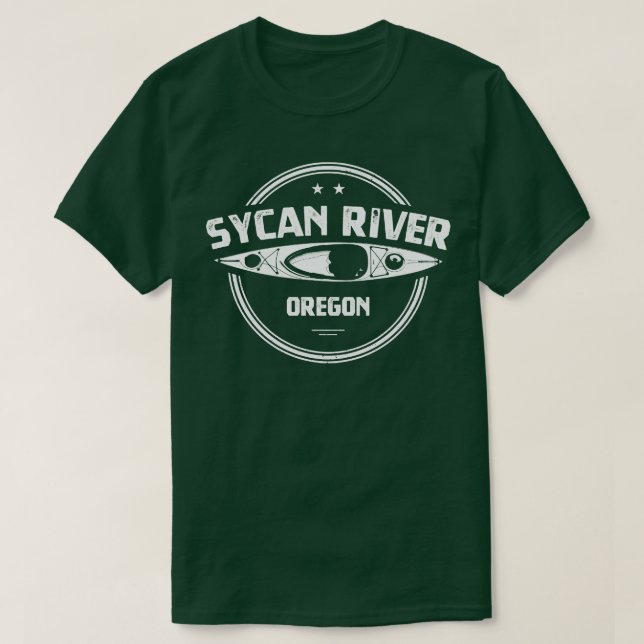 Sycan River Oregon Kayaking T-Shirt (Design vorne)