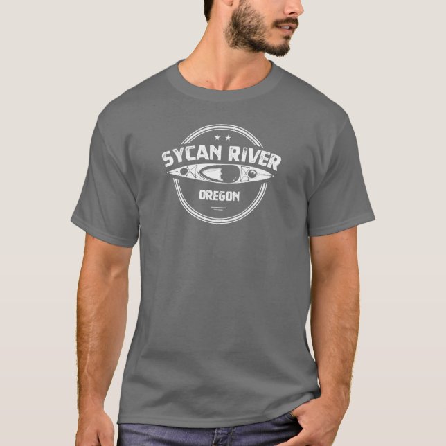 Sycan River Oregon Kayaking T-Shirt (Vorderseite)