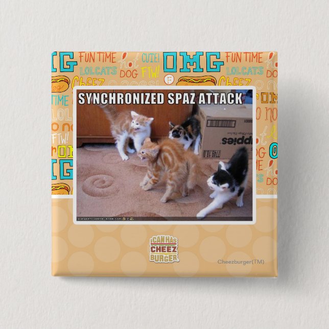 Sychronized Spaz Angriff Button (Vorderseite)