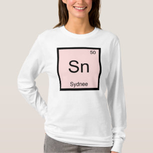 Sydnee Name Chemie Element Periodensystem T-Shirt