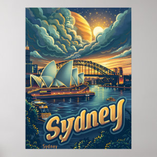 Sydney at Night: Elegante an der Oper Poster