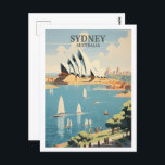 Sydney Australia Berühmter Vintage Travel Place Postkarte<br><div class="desc">Sydney Australia Vintag Famous Travel Place</div>