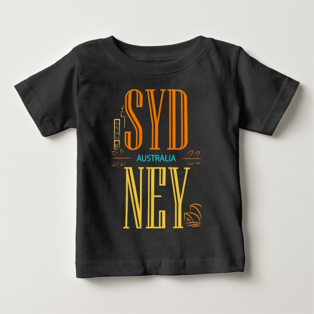 Sydney Australia City Sign Baby T-shirt (Vorderseite)