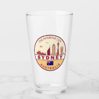 Sydney Australia City Skyline Emblem