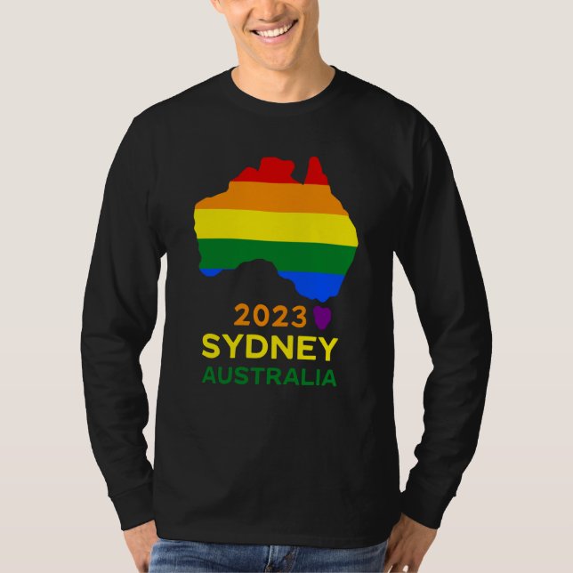 Sydney Australia Gay and Lesbian Pride T-Shirt (Vorderseite)