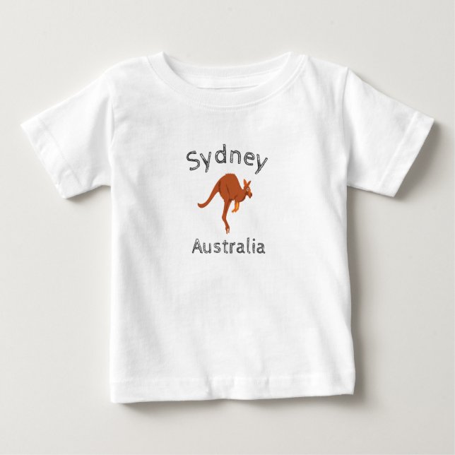 Sydney Australia Kangaroo, 4 Baby T-shirt (Vorderseite)