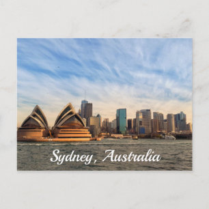 Sydney Australia Opera House Skyline Postkarte