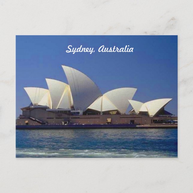 Sydney Australia Opernhaus Postkarte (Vorderseite)