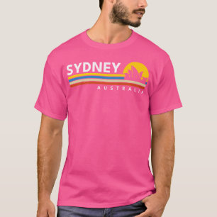 Sydney Australia Opernhaus Vintag Retro Souveni T-Shirt