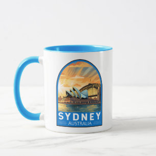 Sydney Australia Reisen Art Vintag Tasse