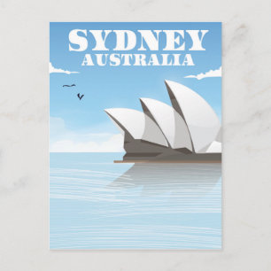 Sydney Australia Reiseposter Postkarte