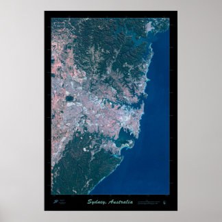 Sydney Australia - Satellitenposter-Foto Poster