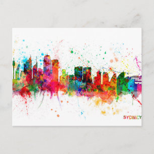Sydney Australia Skyline Postkarte