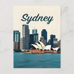 Sydney Australia Skyline Travel Postkarte