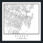 Sydney Australia Street Map Poster<br><div class="desc">Sydney Australia Street Map</div>