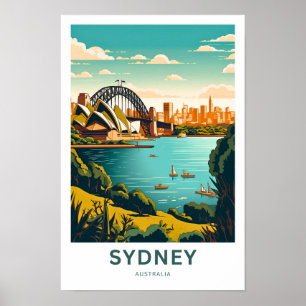 Sydney Australia Travel Print Poster