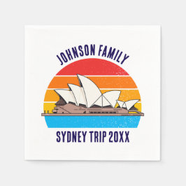Sydney Australia Trip Opera House Personalisiert Serviette