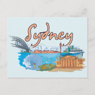 Sydney, Australien Berühmte Stadt Postkarte