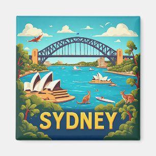 🌏 Sydney Australien Bucket List Reise Geschenk 🌏 Magnet