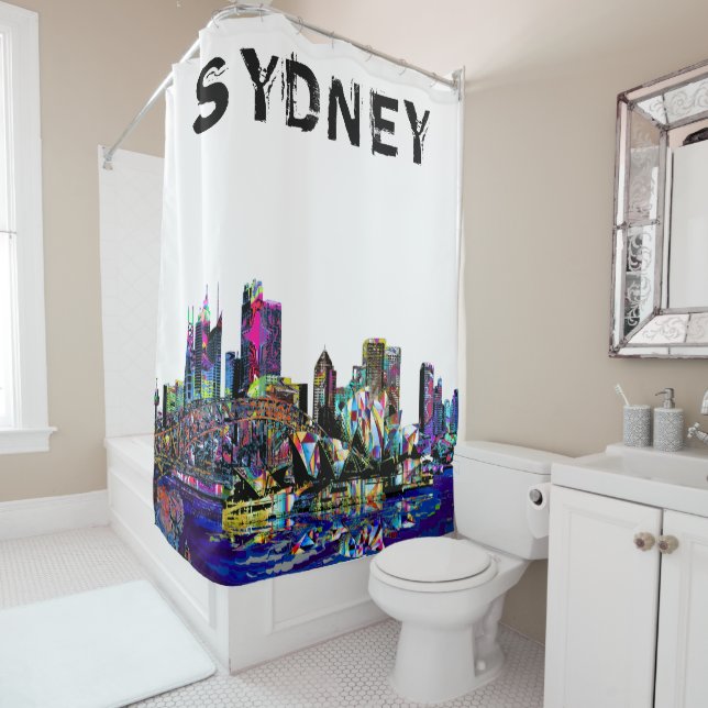 Sydney, Australien, Graffiti Duschvorhang (Beispiel)