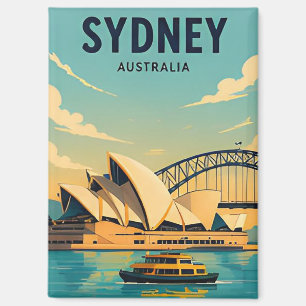 Sydney Australien Harbour Bridge Opernhaus Ansicht Magnet