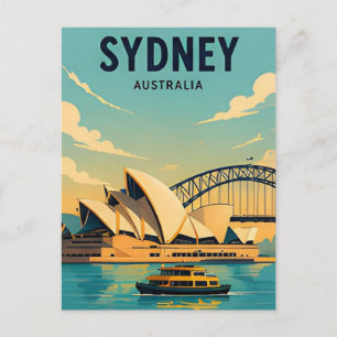 Sydney Australien Harbour Bridge Opernhaus Ansicht Postkarte