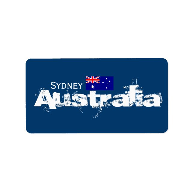 Sydney, Australien Labels Adressaufkleber (Vorne)