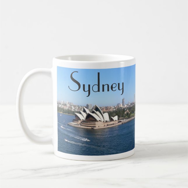 Sydney, Australien, Opernhaus, Hafen, Skyline Kaffeetasse (Links)