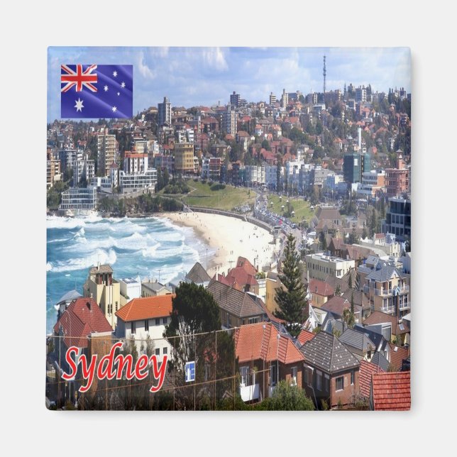 SYDNEY, Australien, Panorama, Ozeanien, Kühlschran Magnet (Vorne)