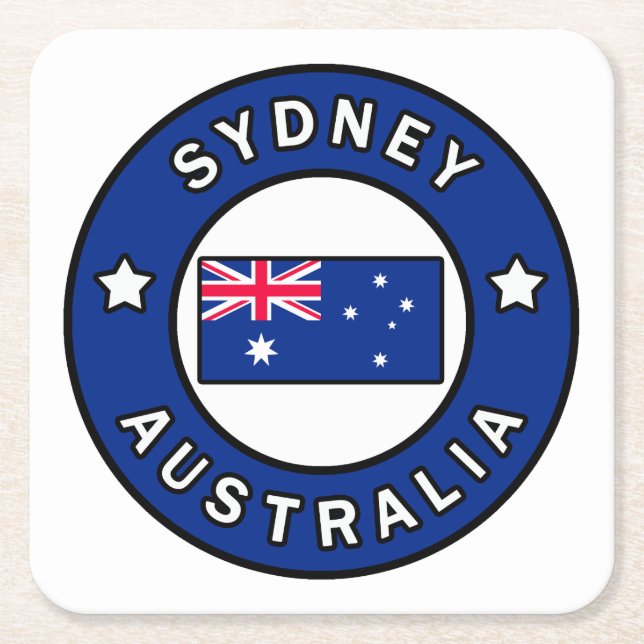 Sydney Australien Rechteckiger Pappuntersetzer (Vorderseite)