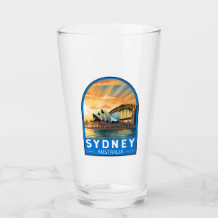 Sydney Australien Reise Kunst Vintage Glas