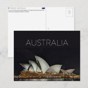 Sydney, Australien Reise-Postkarte Postkarte