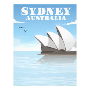Sydney Australien Reiseplakat Fotodruck
