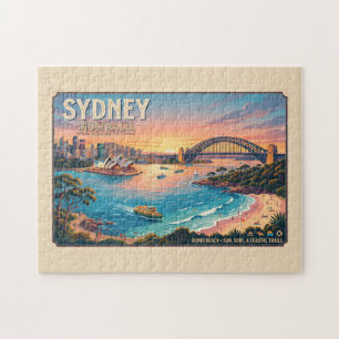 Sydney Australien Reiseplakat Puzzle
