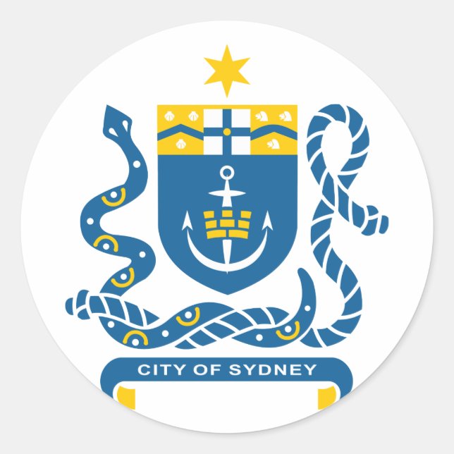 Sydney, Australien Runder Aufkleber (Vorderseite)